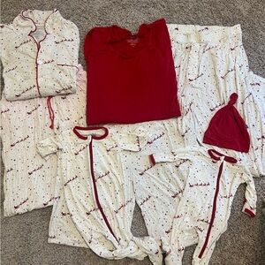 Family Christmas Bamboo Pajamas (Kickee Pants)